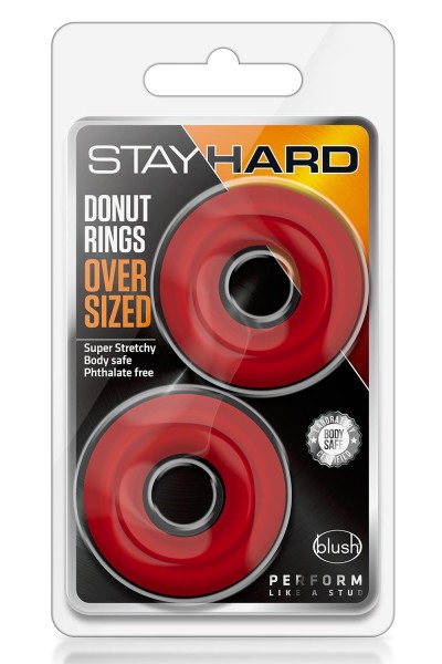 Stay Hard - Donut Rings Oversized