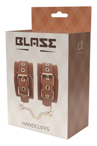 Blaze Elite Handcuffs - cognac