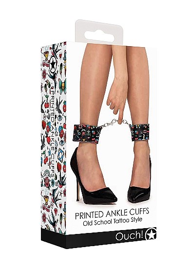Printed Ankle Cuffs - Tattoo Style