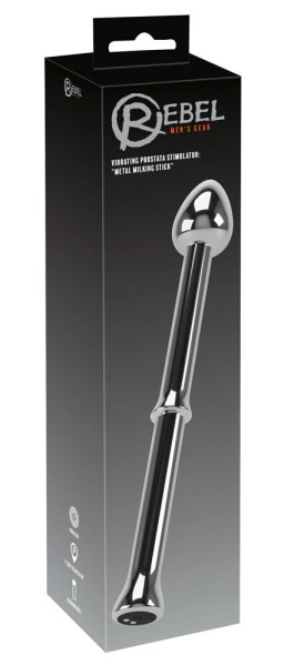 Vibrating Prostata Stimulator - Metal Milking Stick - rechargeable