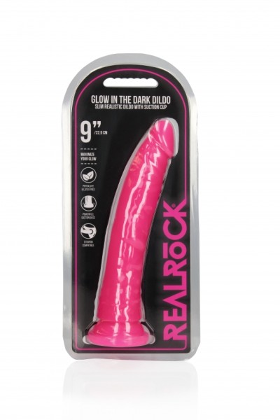 Real Rock - 9'' / 22,5 cm Slim Dildo Suction Cup