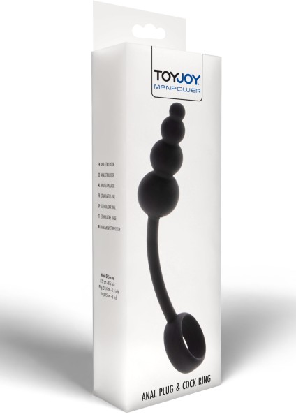 ToyJoy - Manpower Anal Plug & Cock Ring