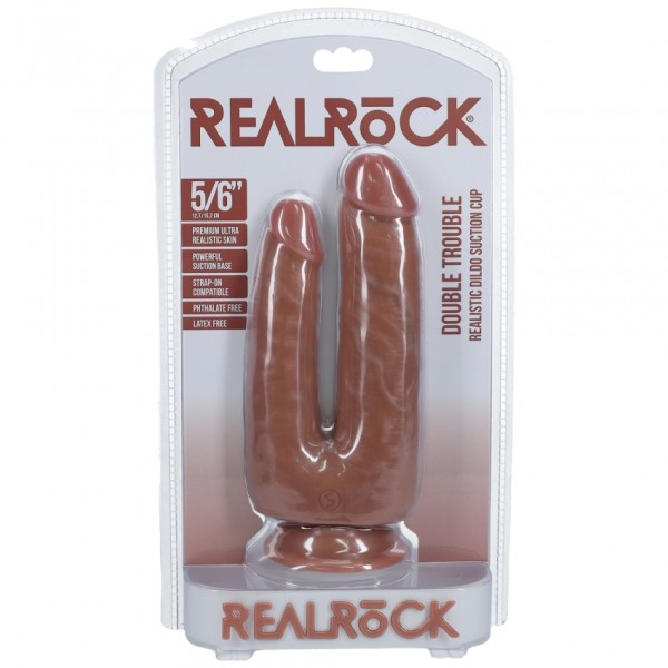 Real Rock - Double Trouble Dildo 5"/6" - 12,7/15,2 cm