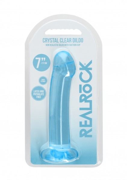 Real Rock - 7" / 17 cm - Crystal Clear Dildo