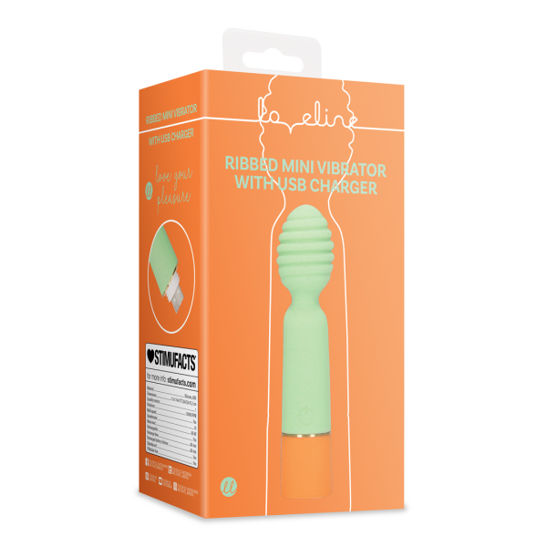 loveline - Ribbed Mini Vibrator with USB Charger