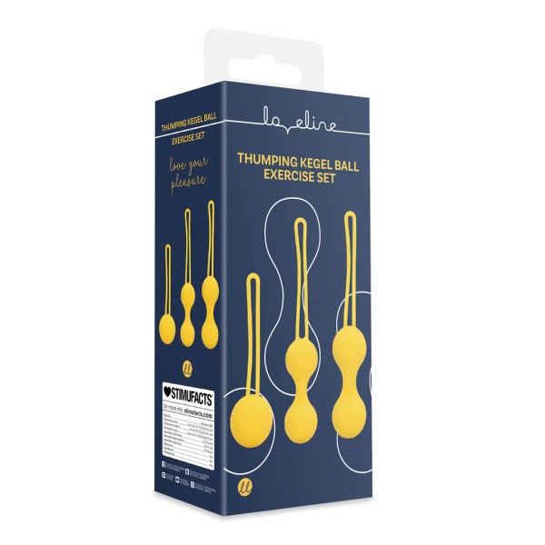loveline - Kegel Ball Exercise Set - Liebeskugeln - Lemon