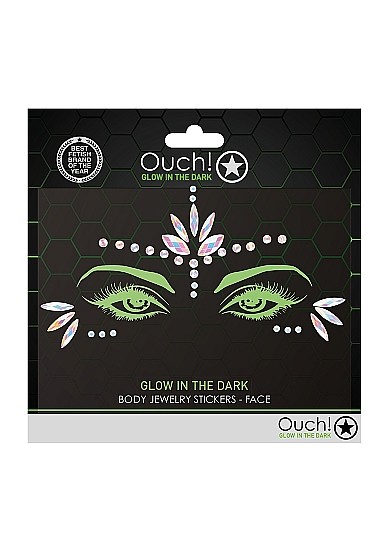 Ouch! - Body Jewelry Stickers - Face