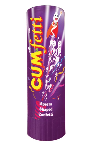 Cumfetti Sperm Shaped Confetti Party Popper