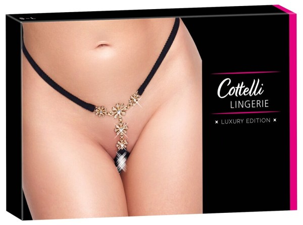 Schmuck String ouvert mit Strass