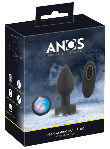 Anal Plug mit Vibration, LED Licht und Fernbedienung
