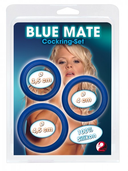 Penisring-Trio "Blue Mate"