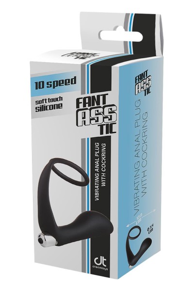 Fantasstic - Vibrating Anal Plug With Cockring