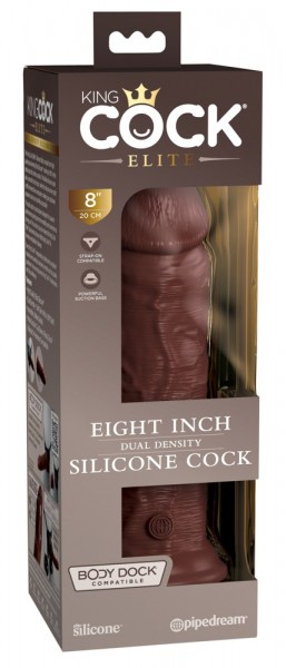 8“ Dual Density Silicone Cock