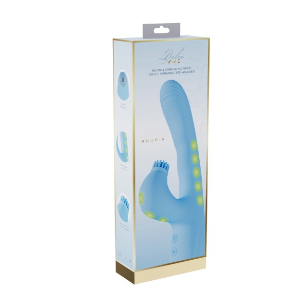 Andria - G-Spot Vibrating and Tap Clit Stimulator with LED