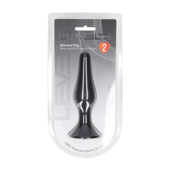Slim Silicone Anal Plug - L