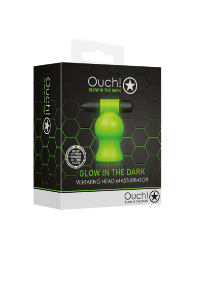 Vibrating Head Masturbator - Glow in the Dark