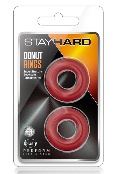 Stay Hard - Donut Rings