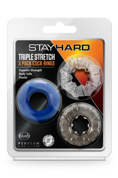 Stay Hard - Triple Stretch 3Pack Cockrings