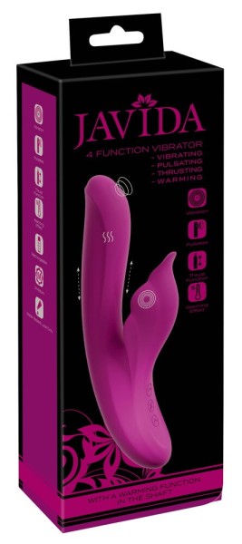 4 Function Vibrator - Vibrating Pulsating Thrusting Warming