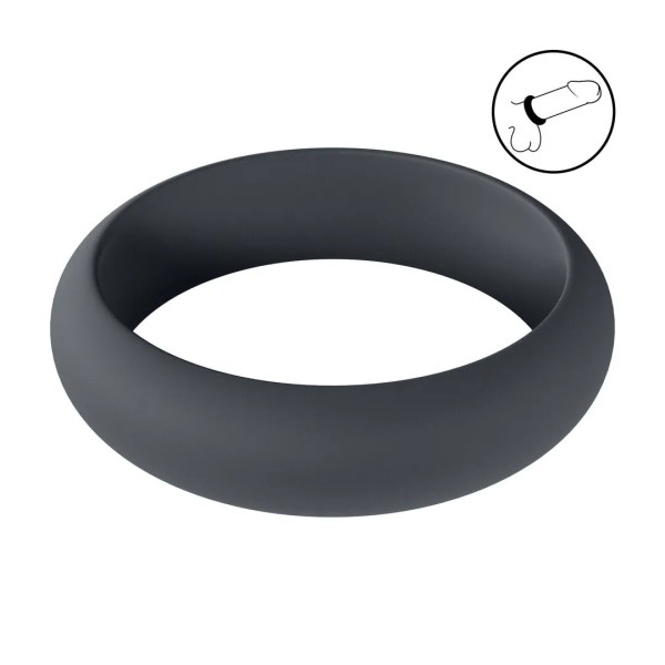 Wide O Silicone Cockring - M