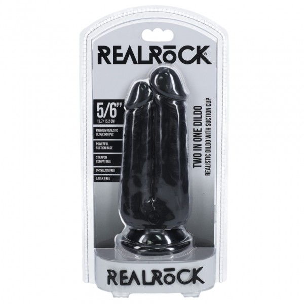 Real Rock - Two in One Dildo 5"/6" - 12,7/15,2 cm