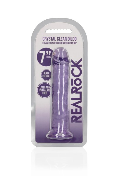 Straight Realistic Dildo with Suction Cup - 7'' / 18 cm