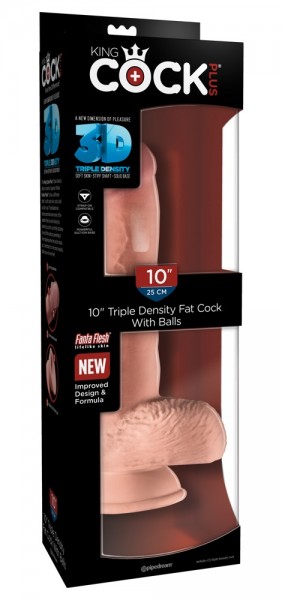 10" Triple Density Cock with Balls