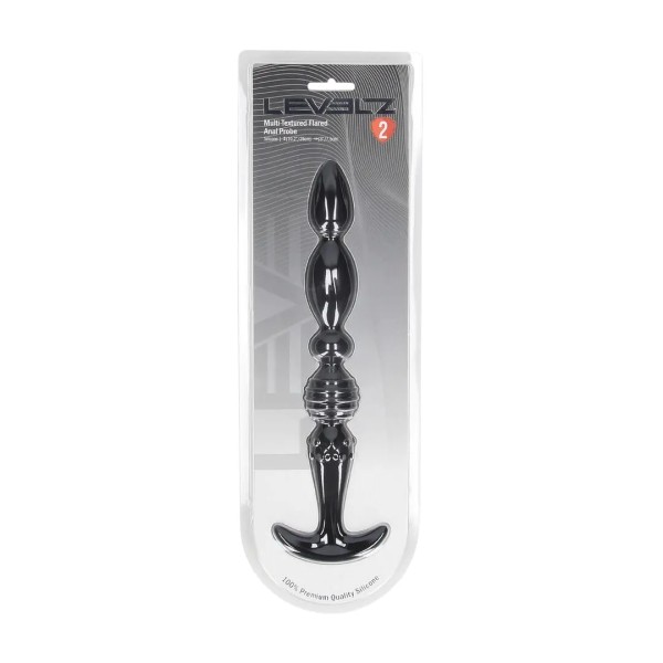 Multi Textured Silicone Flared Anal Probe