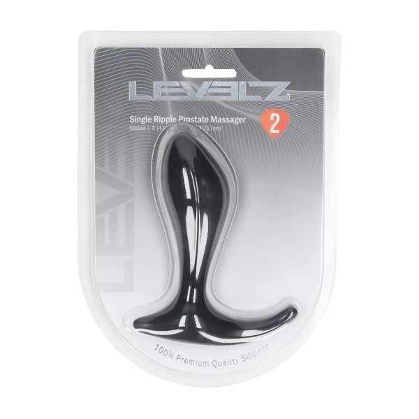 Single Ripple Silicone Prostate Massager