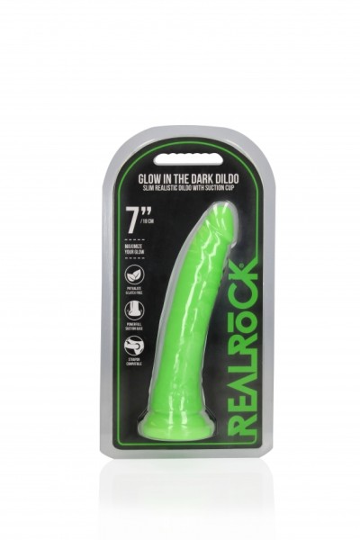 Real Rock - 7'' / 18 cm Slim Dildo Suction Cup
