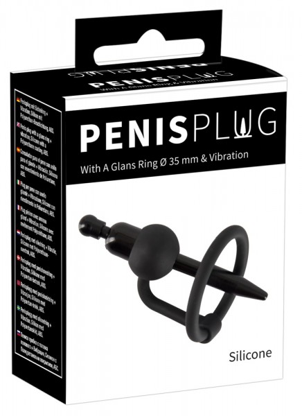 PenisPlug with a Glans Ring & Vibration