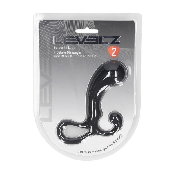 Plug with Loop - Silicone Prostate Massager - M