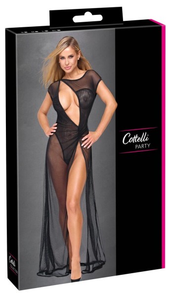 Netzkleid lang - mit Netzbody