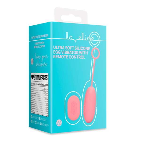 loveline - Ultra Soft Egg Vibrator with Remote Control