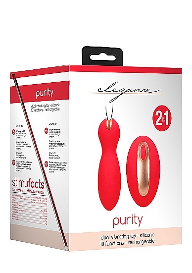 elegance - purity - dual vibrating toy