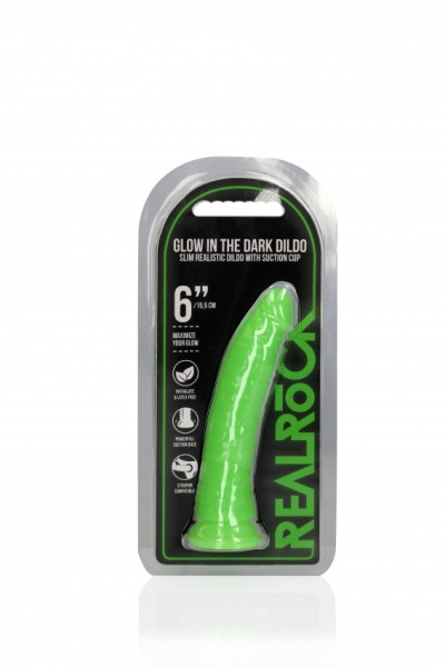 Real Rock - 6'' / 15,5 cm Slim Dildo Suction Cup