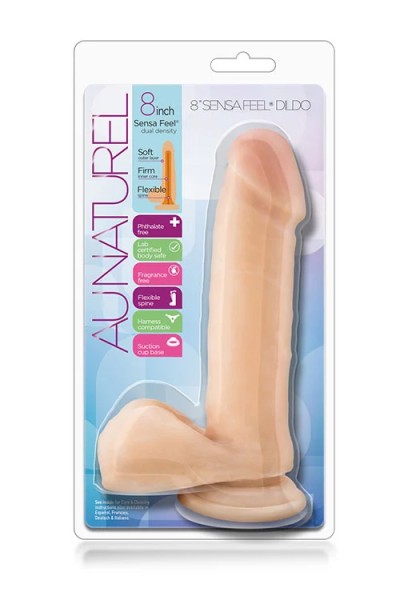 Au Naturel - 8" Sensa Feel Dildo