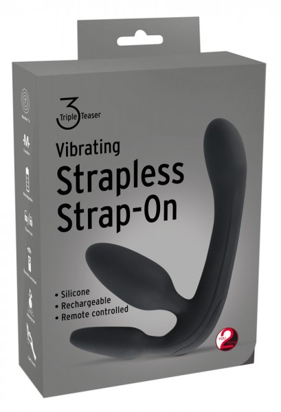 Triple 3 Teaser Vibrating Strapless Strap-On