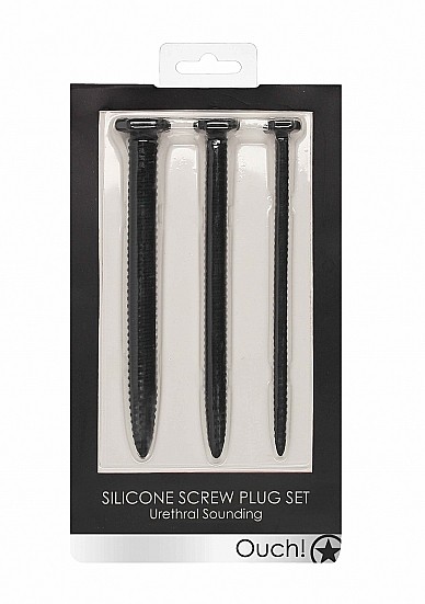 Silicone Screw Plug Set - Urethral Sounding