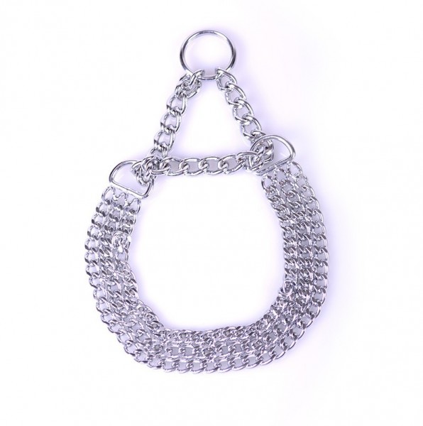 Chain Collar - 3-reihig - Stahl