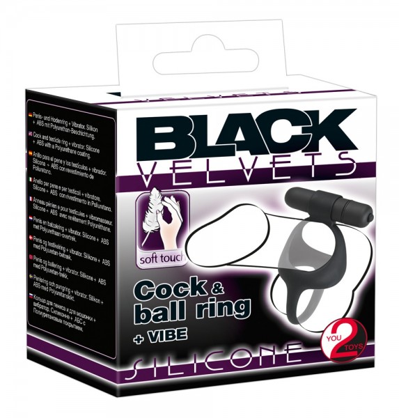 Vibrating cock & ball ring