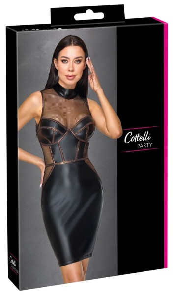 Mattlook Kleid mit Netz