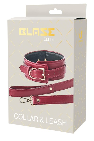 Blaze Elite - Collar & Leash red