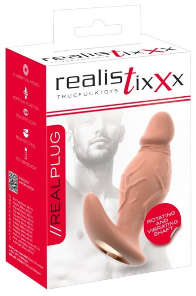 Real Plug mit Vibration und Rotation