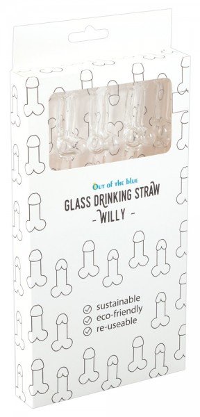Glass Drinking Straw Willy