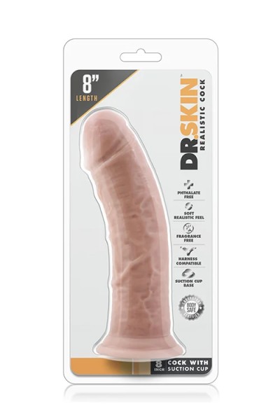 8 Inch Cock Suction Cup Vanilla