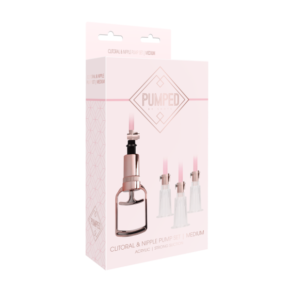 Clitoral & Nipple Pump Set - Medium