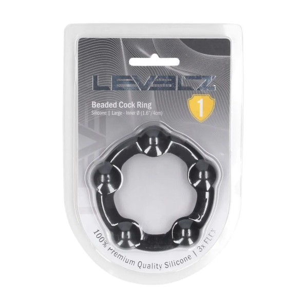 Beaded Silicone Cockring - L