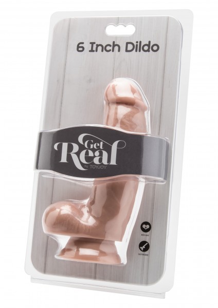 Get Real - 6 Inch Dildo - mit Saugfuß