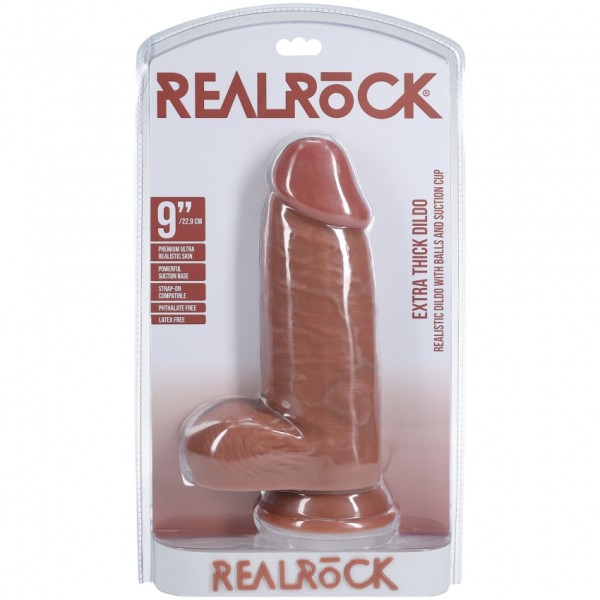 Real Rock - Extra Thick Straight with Balls 9" / 23 cm